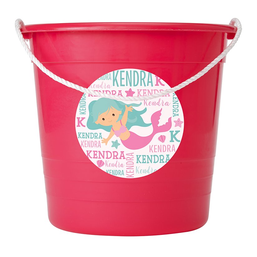 Adorable Beachy Sand Personalized Pail