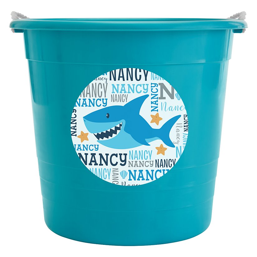 Adorable Beachy Sand Personalized Pail 3 Adorable Beachy Sand Personalized Pail