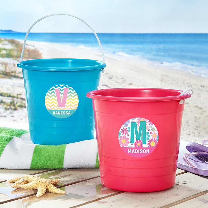 Adorable Pattern Personalized Sand Pail
