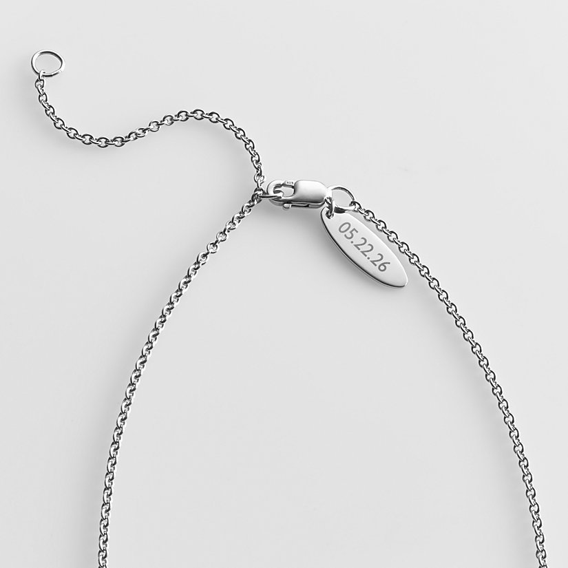 Timeless Pearl and Diamond Personalized Infinity Necklace 3 Timeless Pearl and Diamond Personalized Infinity Necklace