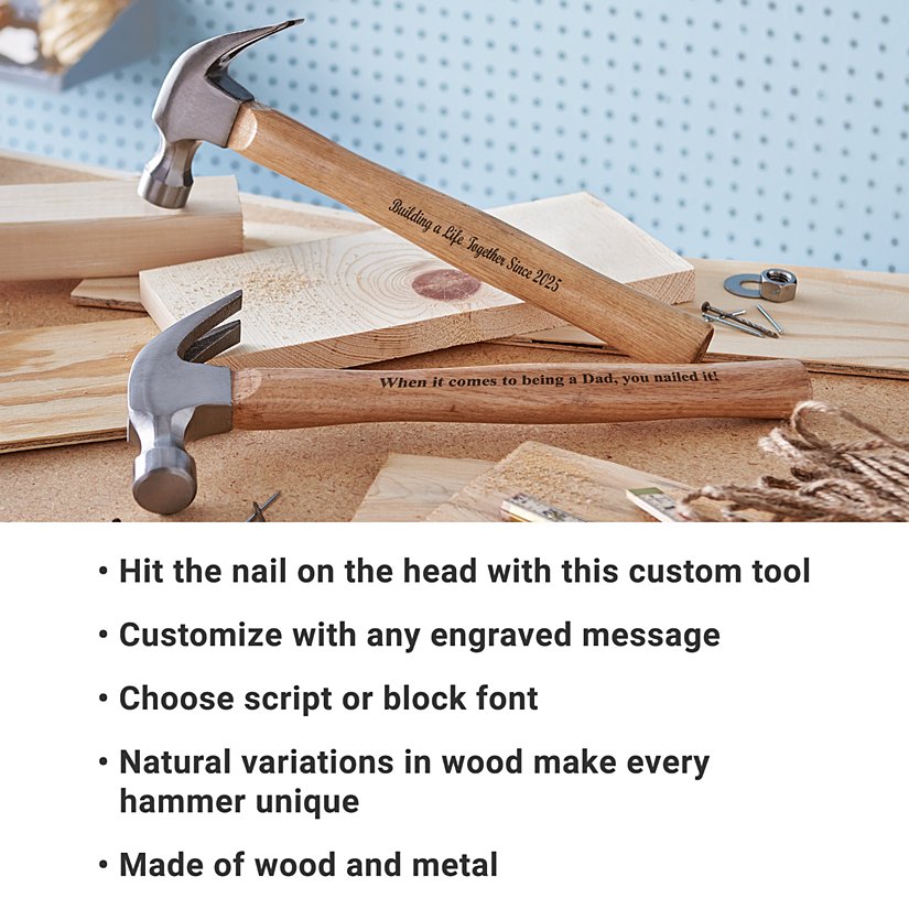 Memory Maker Personalized Wooden Hammer 3 Memory Maker Personalized Wooden Hammer