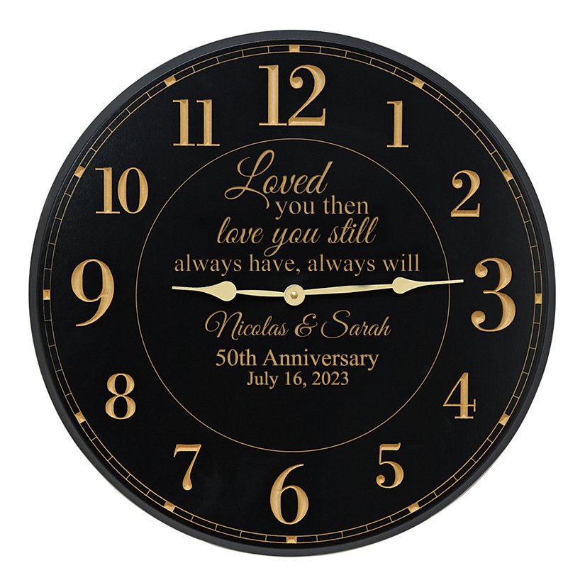 Cherish The Time Personalized Anniversary Wall Clock