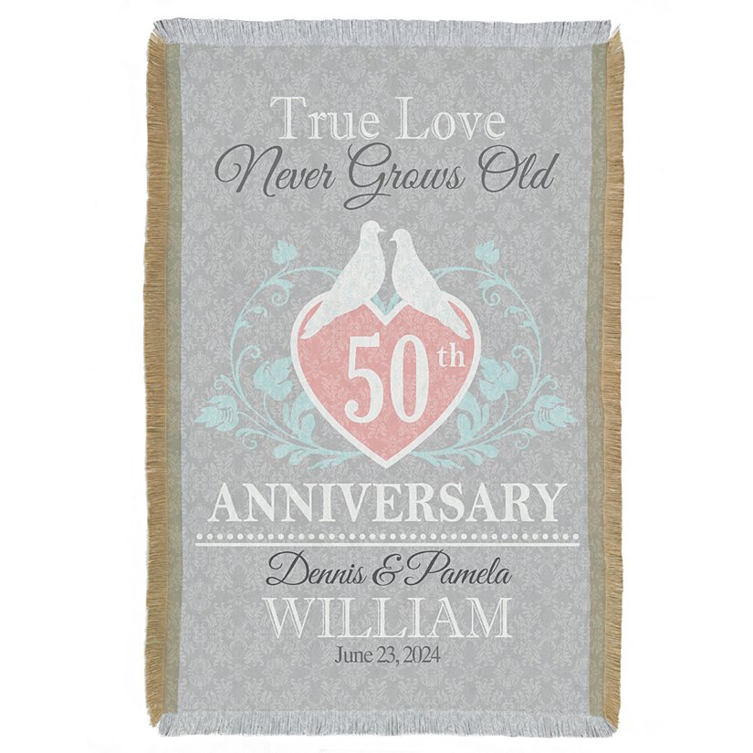 Eternal Love Personalized Anniversary Blanket