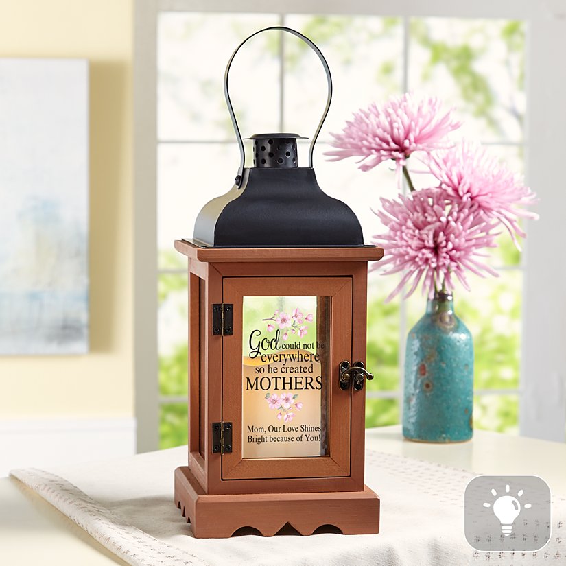 Divine Presence Personalized Wooden Lantern