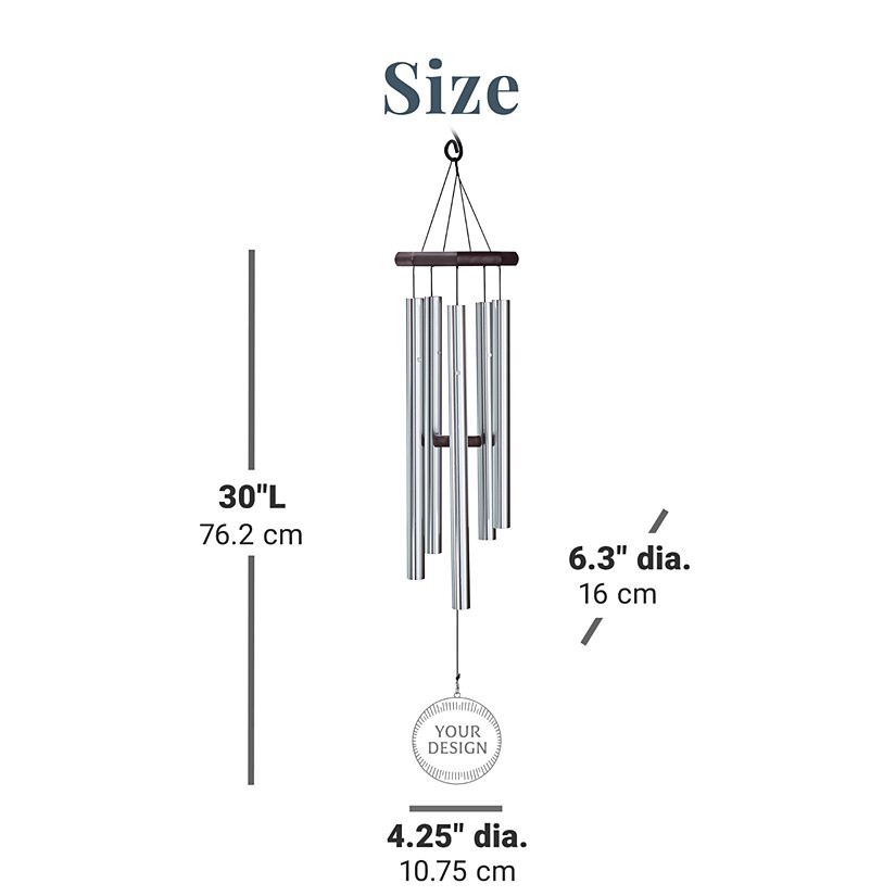 Divine Love 30-inch Personalized Wind Chime