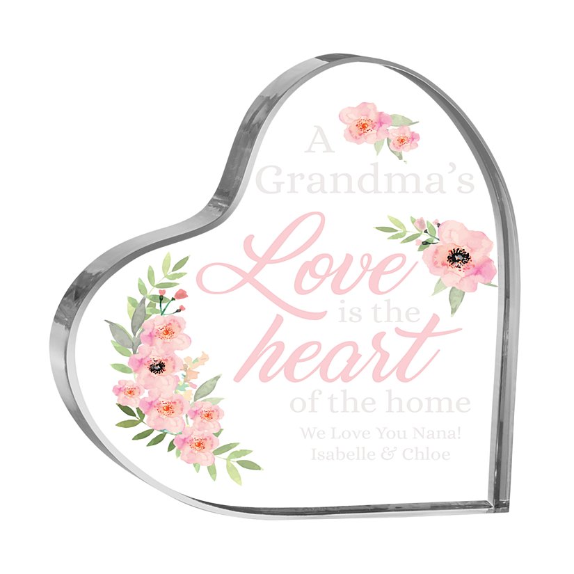 Heartfelt Home Personalized Acrylic Heart