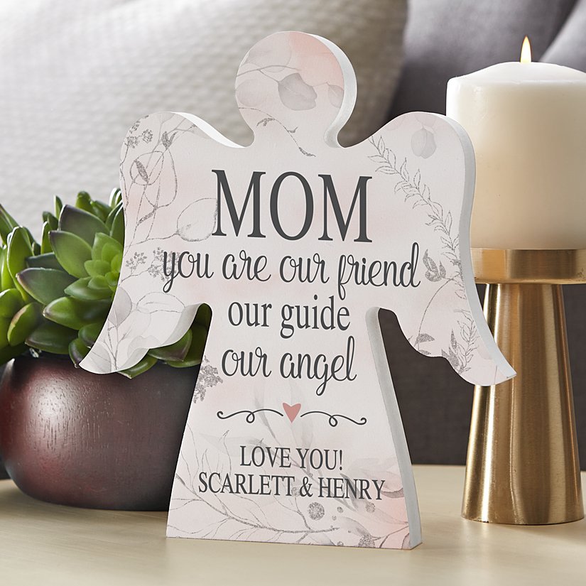 Cherished Mom Personalized Angel Figurine