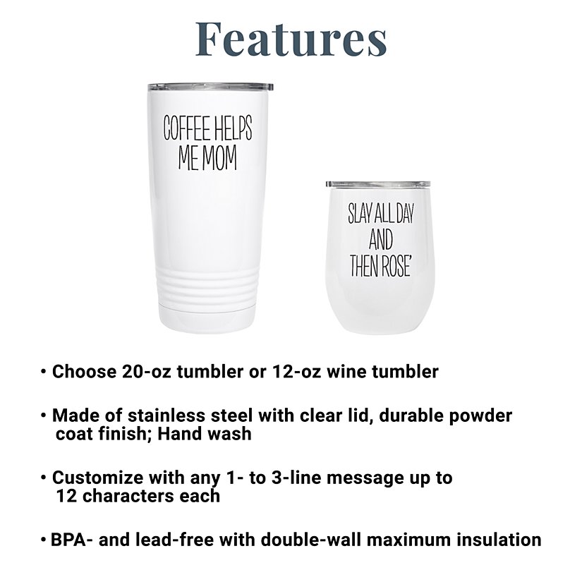 Witty Expressions Personalized Insulated Tumbler