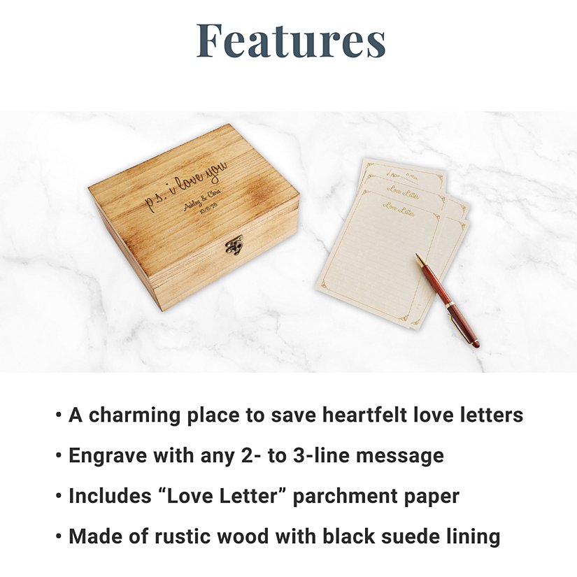 Love Note Personalized Keepsake Box
