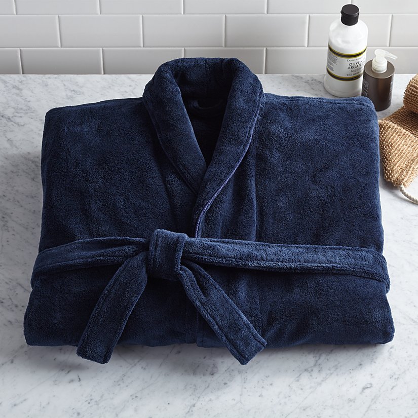 Men's Deluxe Plush Personalized Lounge Robe
