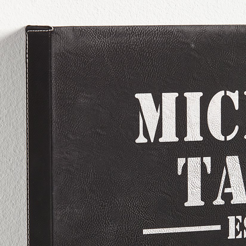 The Beginning Personalized Leather-Style Wall Art 6 The Beginning Personalized Leather-Style Wall Art