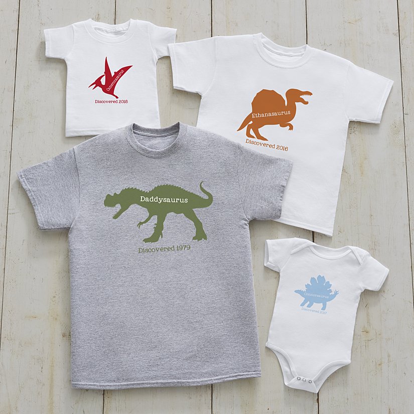 Dinosaurus Family Personalized Clothing