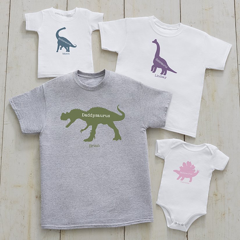 Dinosaurus Family Personalized Clothing