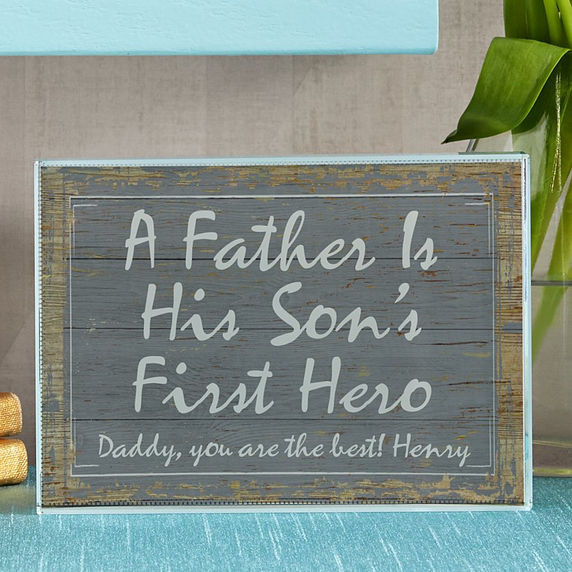 Cherished Memories Personalized Glass Block