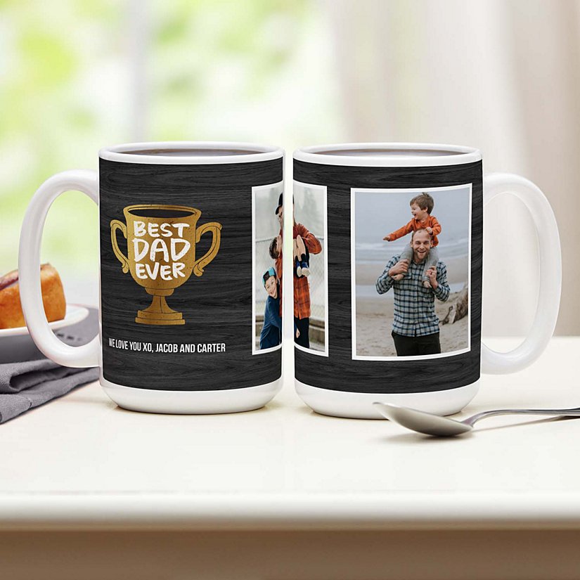 Top Dad Personalized Photo Mug