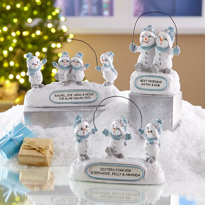 The Original Snow Buddies™ Cherished Personalized Sisterhood Figurine