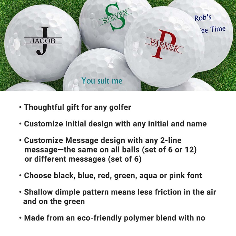 Custom Golf Balls 6 Custom Golf Balls