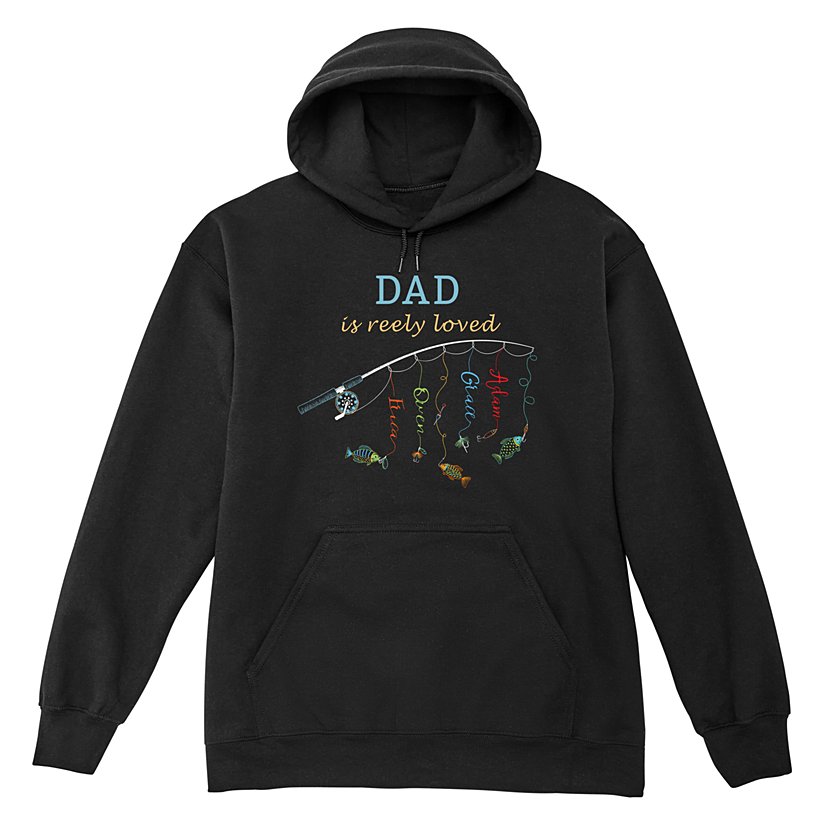 Hooked On Dad Personalized Sweatshirt