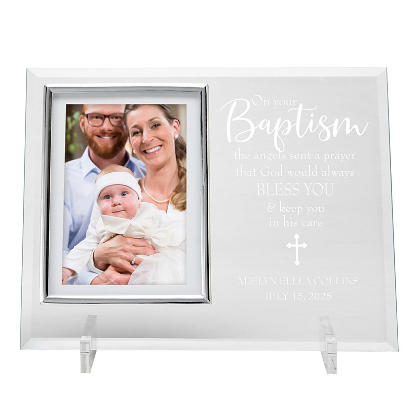 Cherished Baptism Personalized Glass Frame