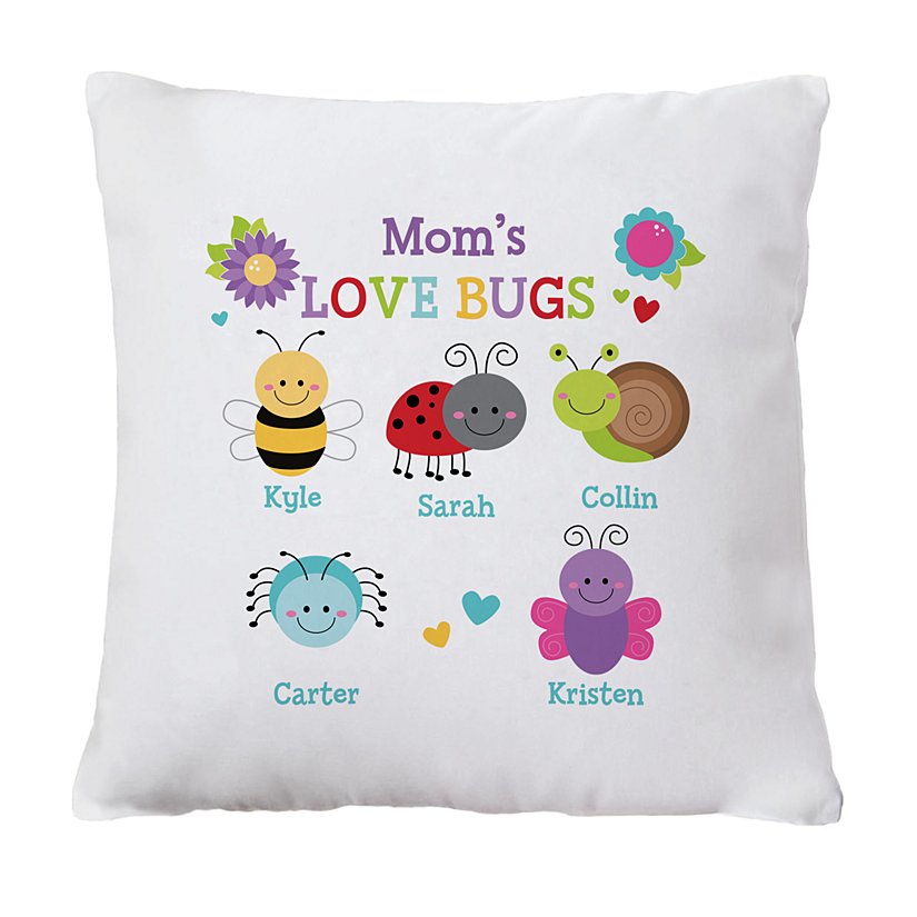 Adorable Bugs Personalized Pillow