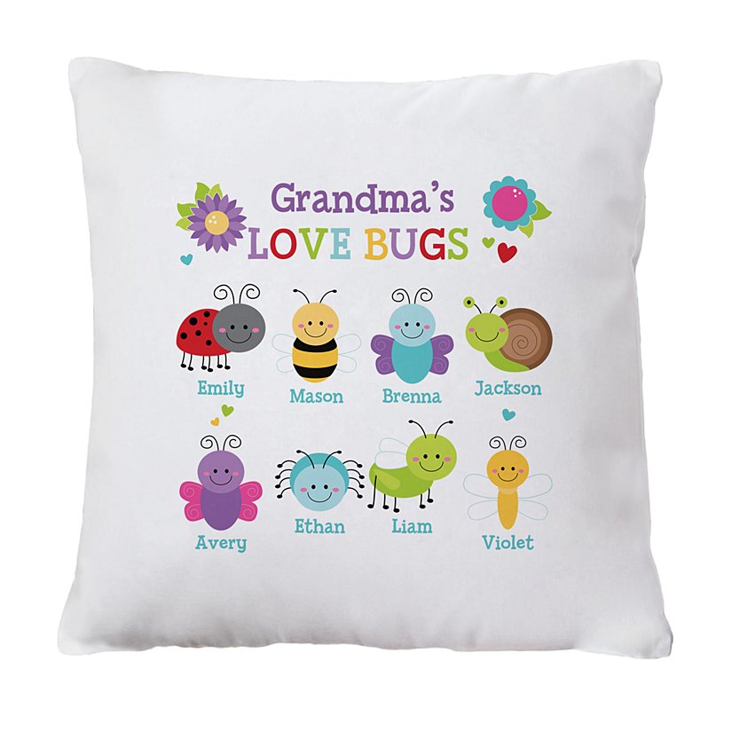 Adorable Bugs Personalized Pillow