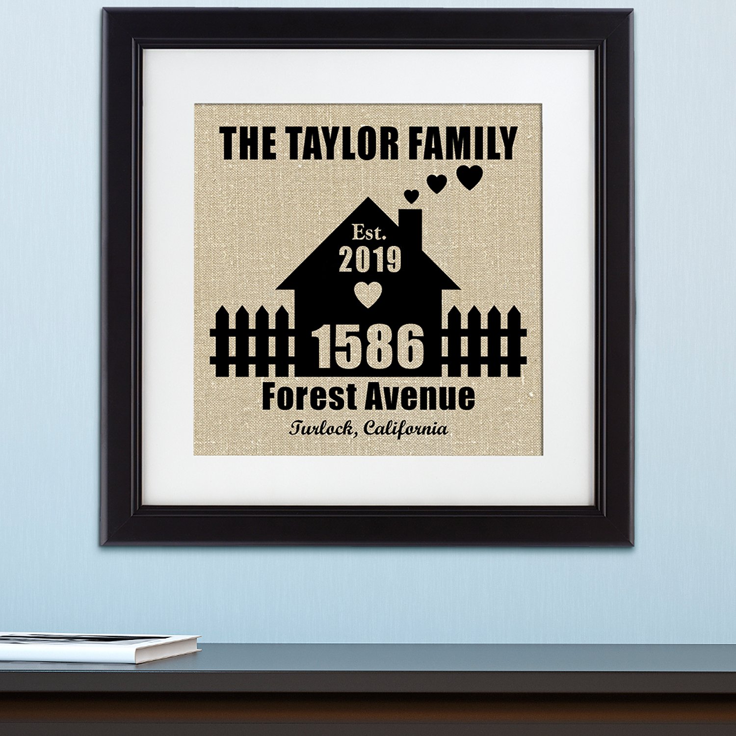 Home Sweet Home Personalized Established Print
