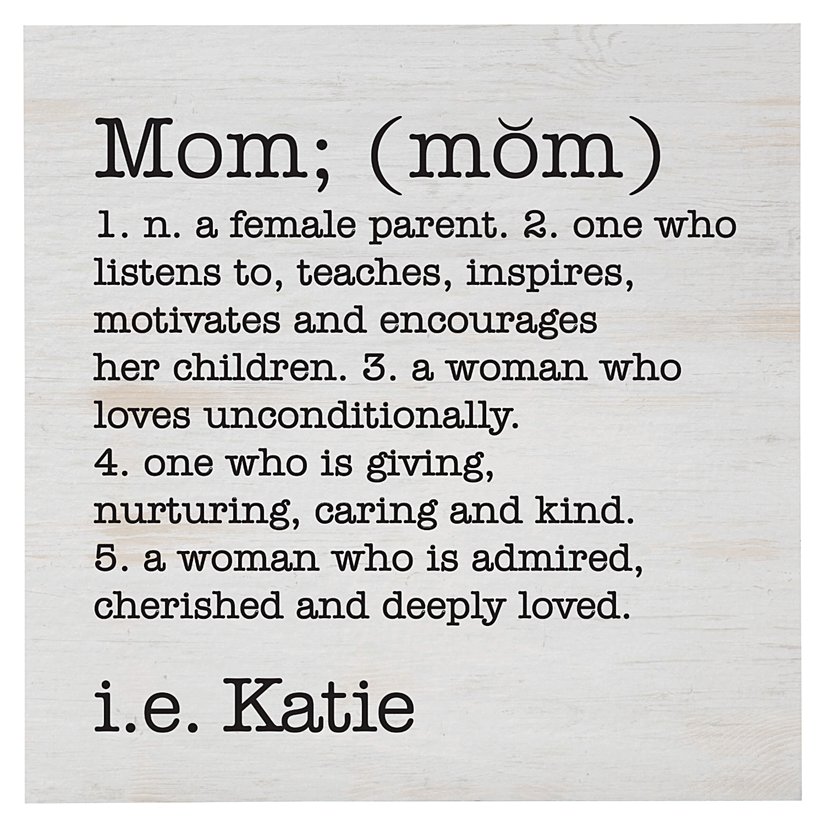 Define Her Personalized Wooden Block