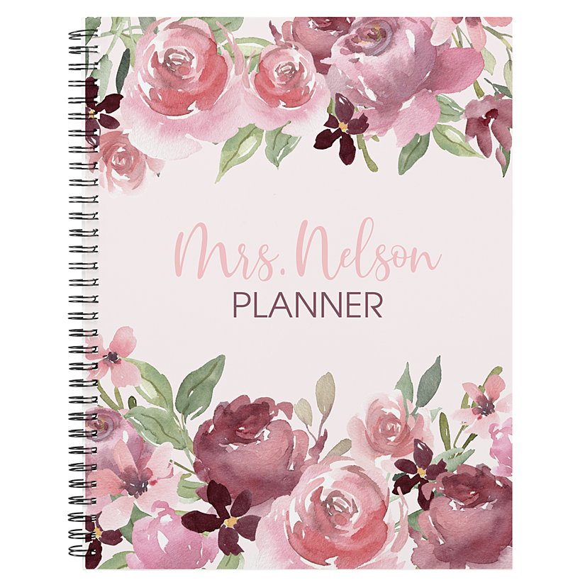 Blossoming Teacher Personalized Planner 3 Blossoming Teacher Personalized Planner