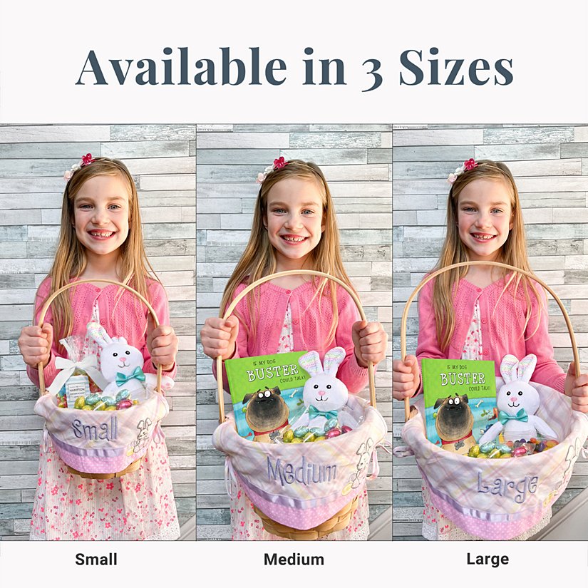 12" Customizable Personalized Easter Basket 5 12" Customizable Personalized Easter Basket