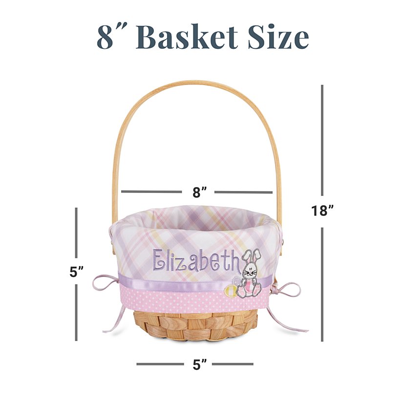 8" Customizable Personalized Easter Basket