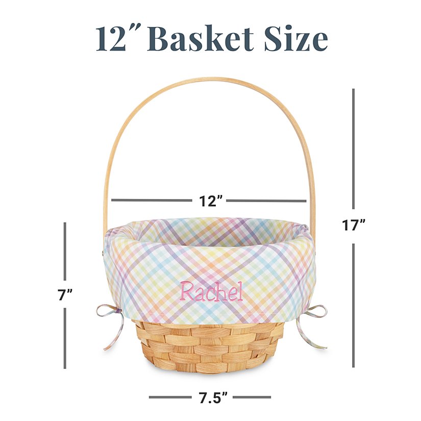 12" Customizable Personalized Easter Basket 4 12" Customizable Personalized Easter Basket