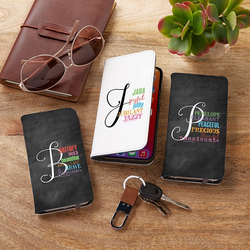 All About Her Stylish Personalized Phone Folio Case