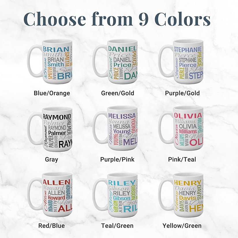 Personalized Name Signature Mug 4 Personalized Name Signature Mug