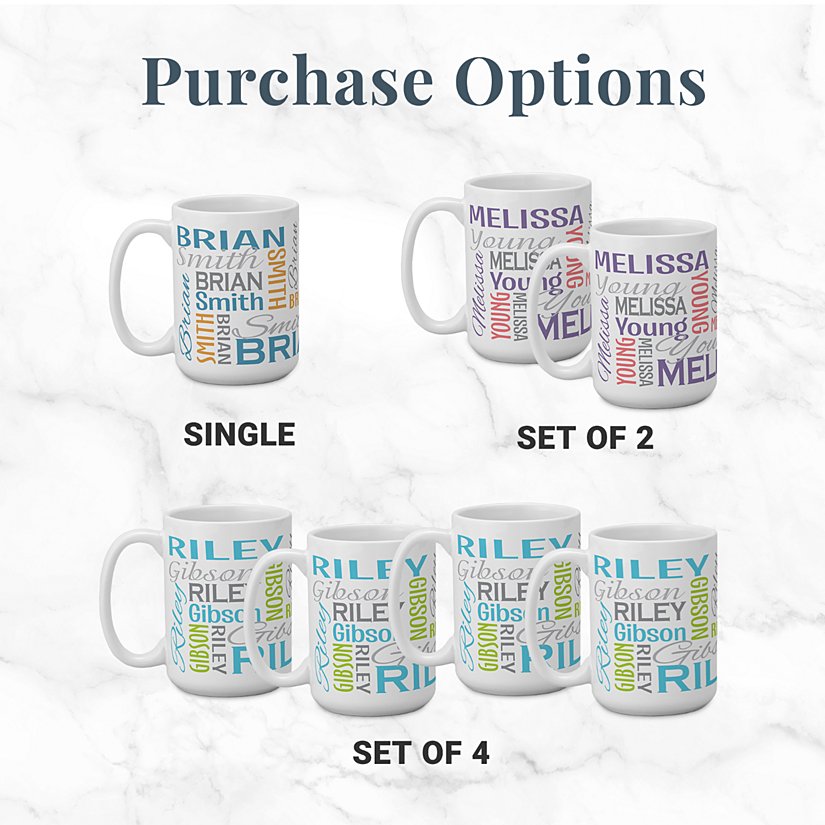 Personalized Name Signature Mug 5 Personalized Name Signature Mug