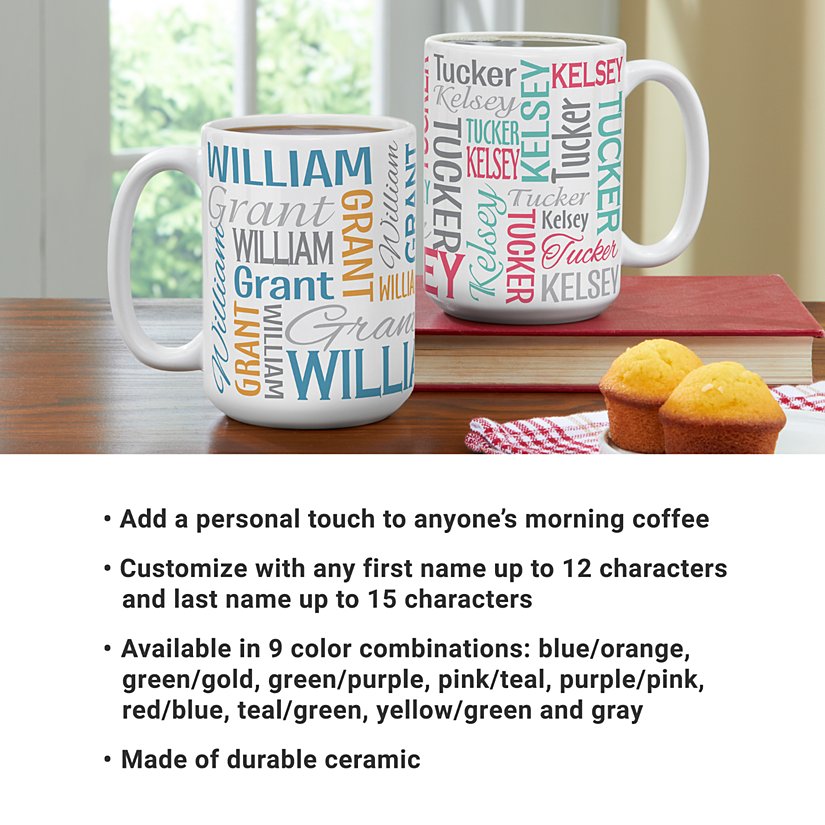 Personalized Name Signature Mug 6 Personalized Name Signature Mug
