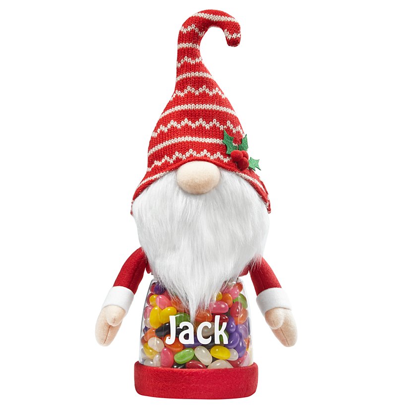 Adorable Gnome Plush Personalized Treat Container