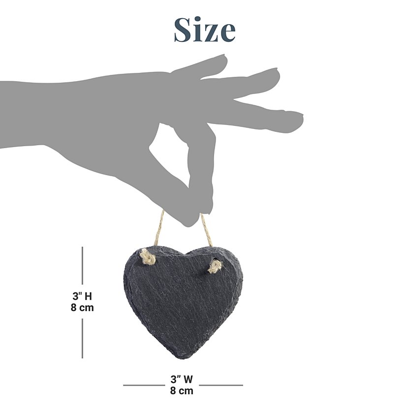 Always and Forever Memorial Heart Slate Ornament 3 Always and Forever Memorial Heart Slate Ornament