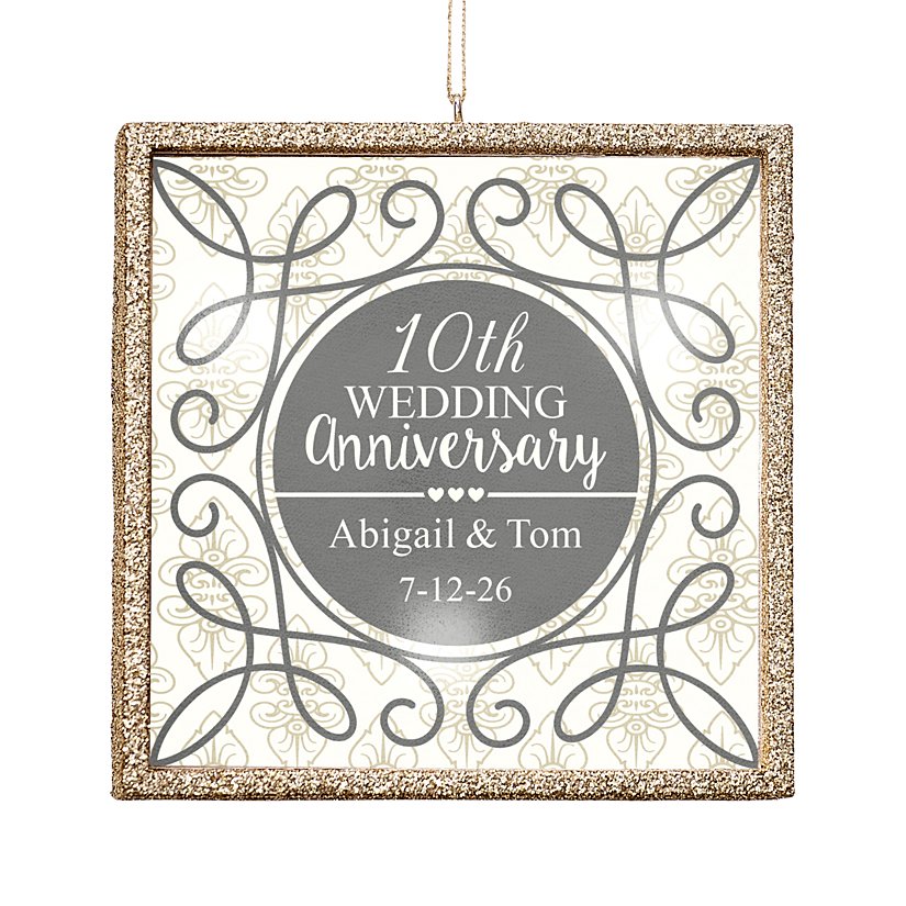 TwinkleBright® LED Personalized Anniversary Ornament 2 TwinkleBright® LED Personalized Anniversary Ornament