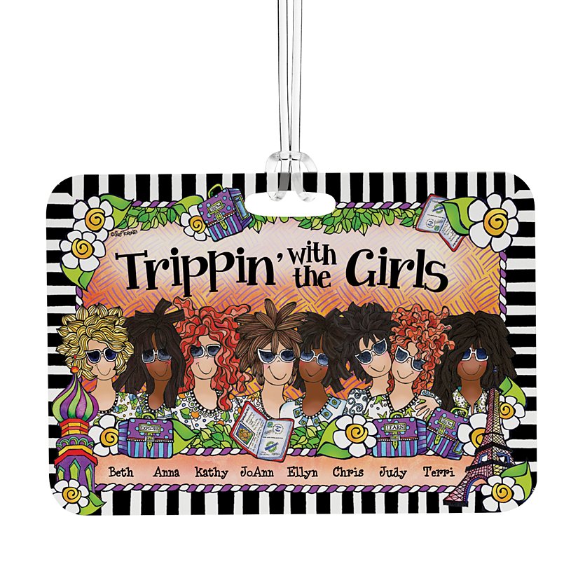 Trippin' with the Girls Luggage Tag by Suzy Toronto 5 Trippin' with the Girls Luggage Tag by Suzy Toronto