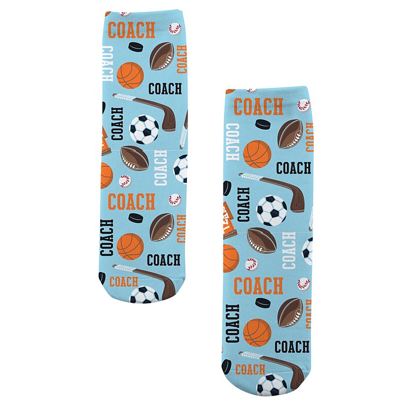 Athletic Game Day Personalized Socks - Large