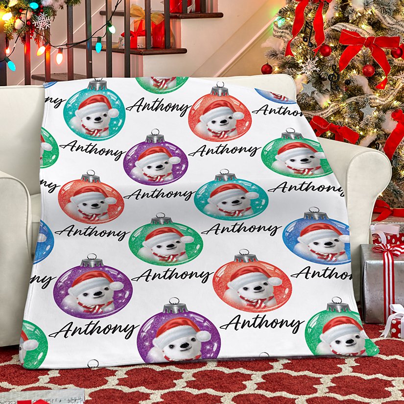 Animal Club International™ All Over Print Ornament Pattern Blanket