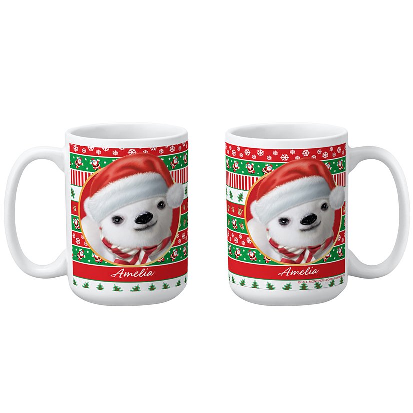 Animal Club International™ Christmas Pattern Baby Animal Mug