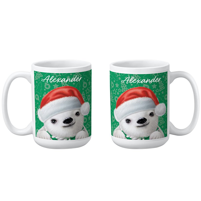 Animal Club International™ Santa Hat Baby Animals Mug