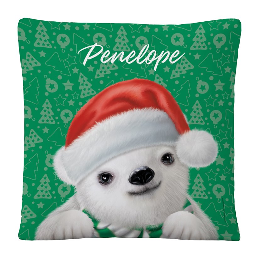Animal Club International™ Santa Hat Baby Animals Throw Pillow