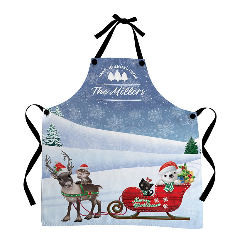 Animal Club International™ Baby Animals Christmas Delivery Apron