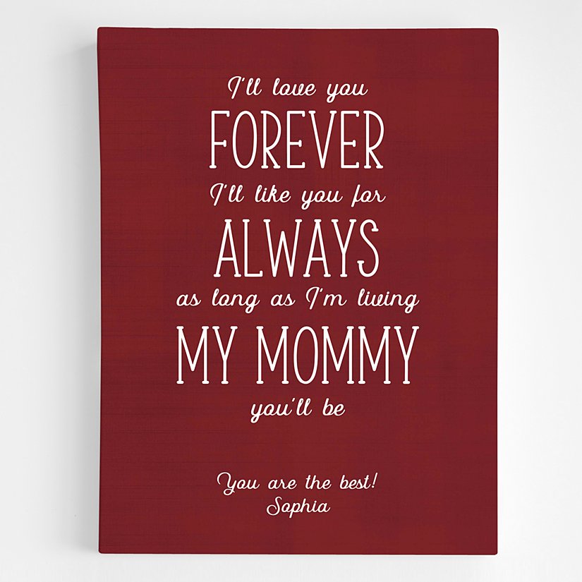 Mother's Love Personalized Canvas Art