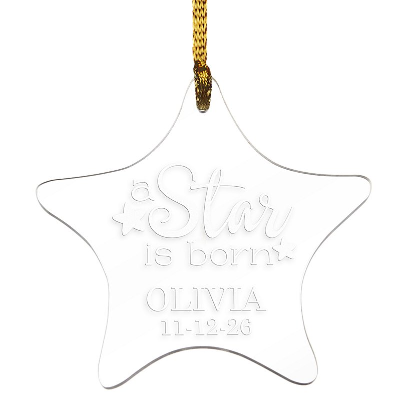 A Star is Born Personalized Christmas Ornament