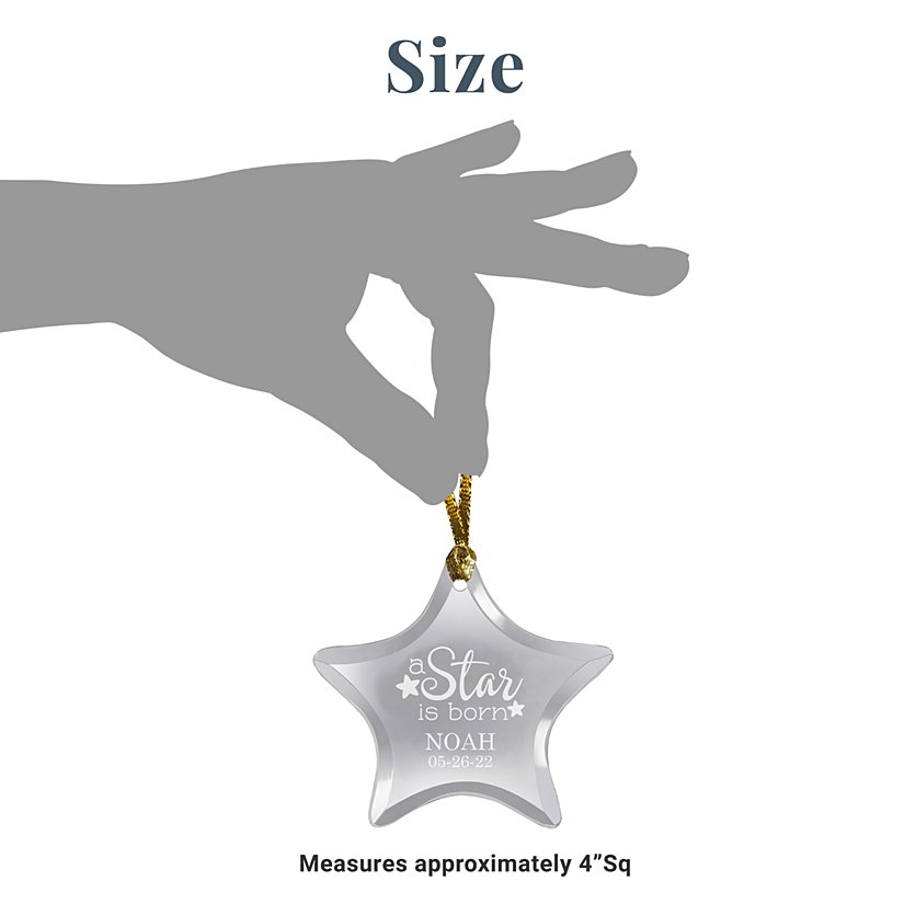 A Star is Born Personalized Christmas Ornament