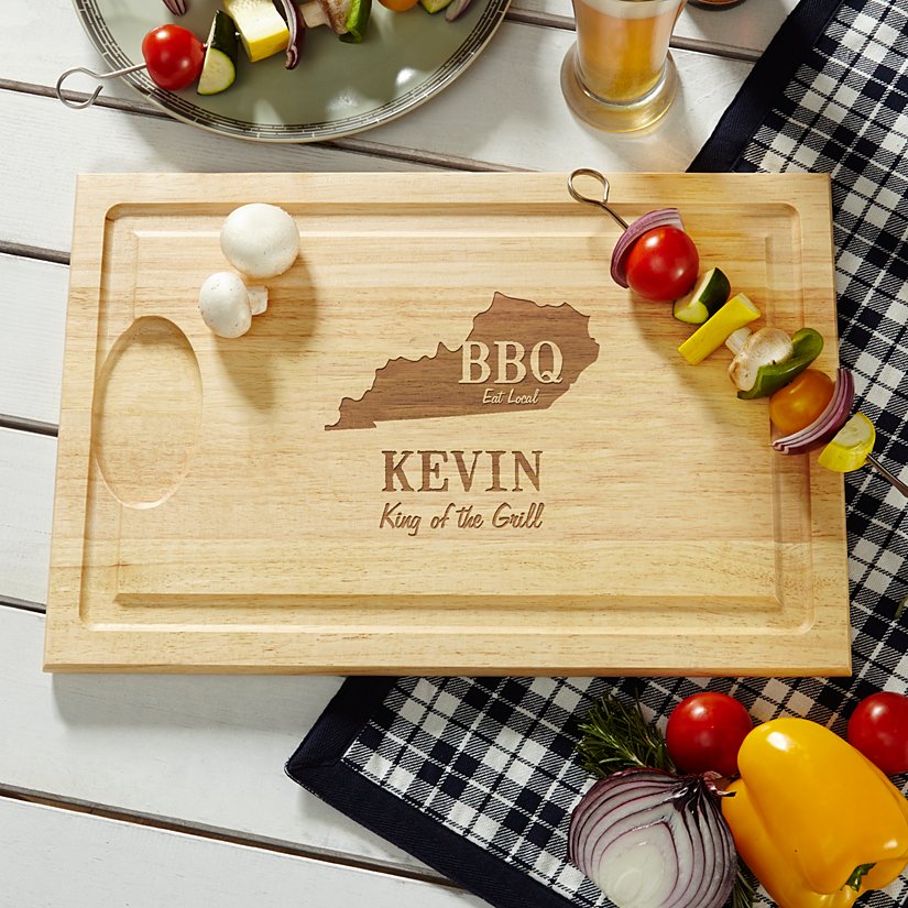 BBQ Local Maple Wood Personalized Chopping Board