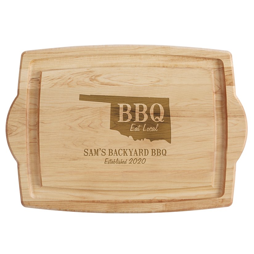 BBQ Local Maple Wood Personalized Chopping Board